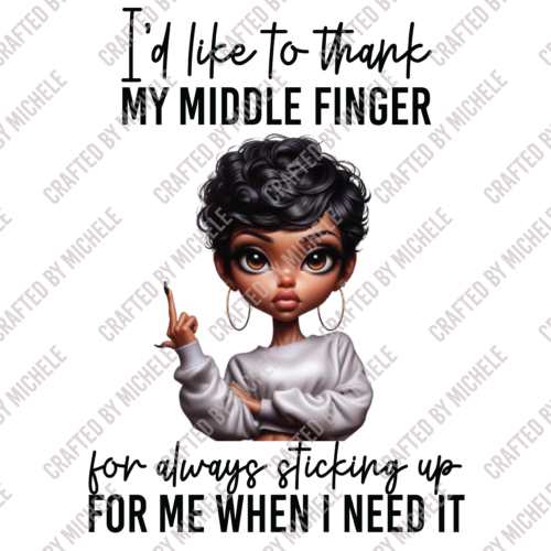I'D LIKE TO THANK MY MIDDLE FINGER
